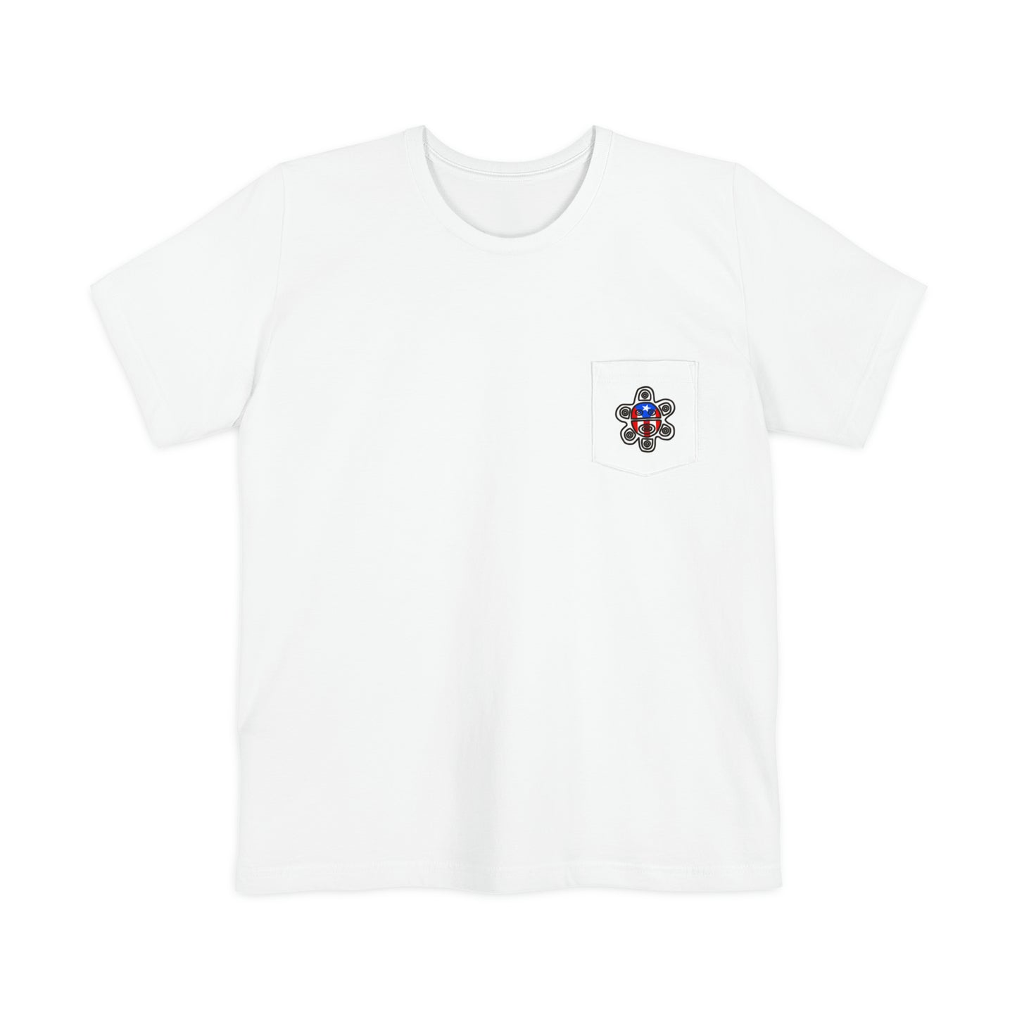 Pocket Tee Unisex - Puerto Rico Taino (with back and front image)