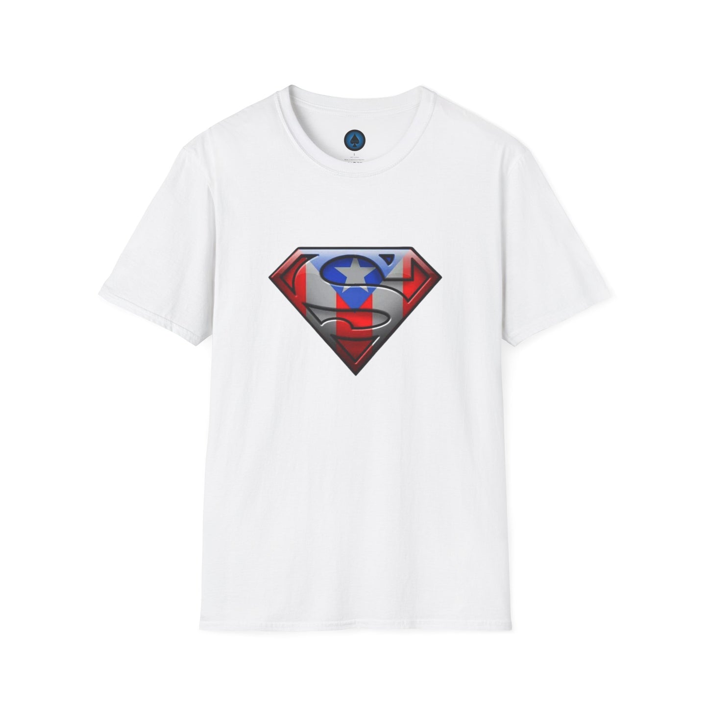 Unisex - Superman Logo with Puerto Rican Flag