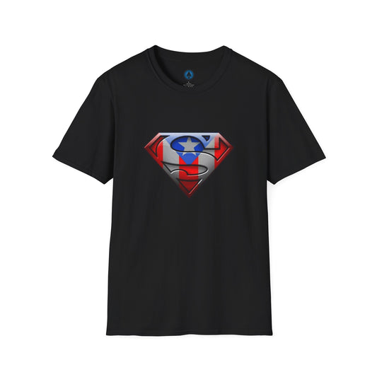 Unisex - Superman Logo with Puerto Rican Flag