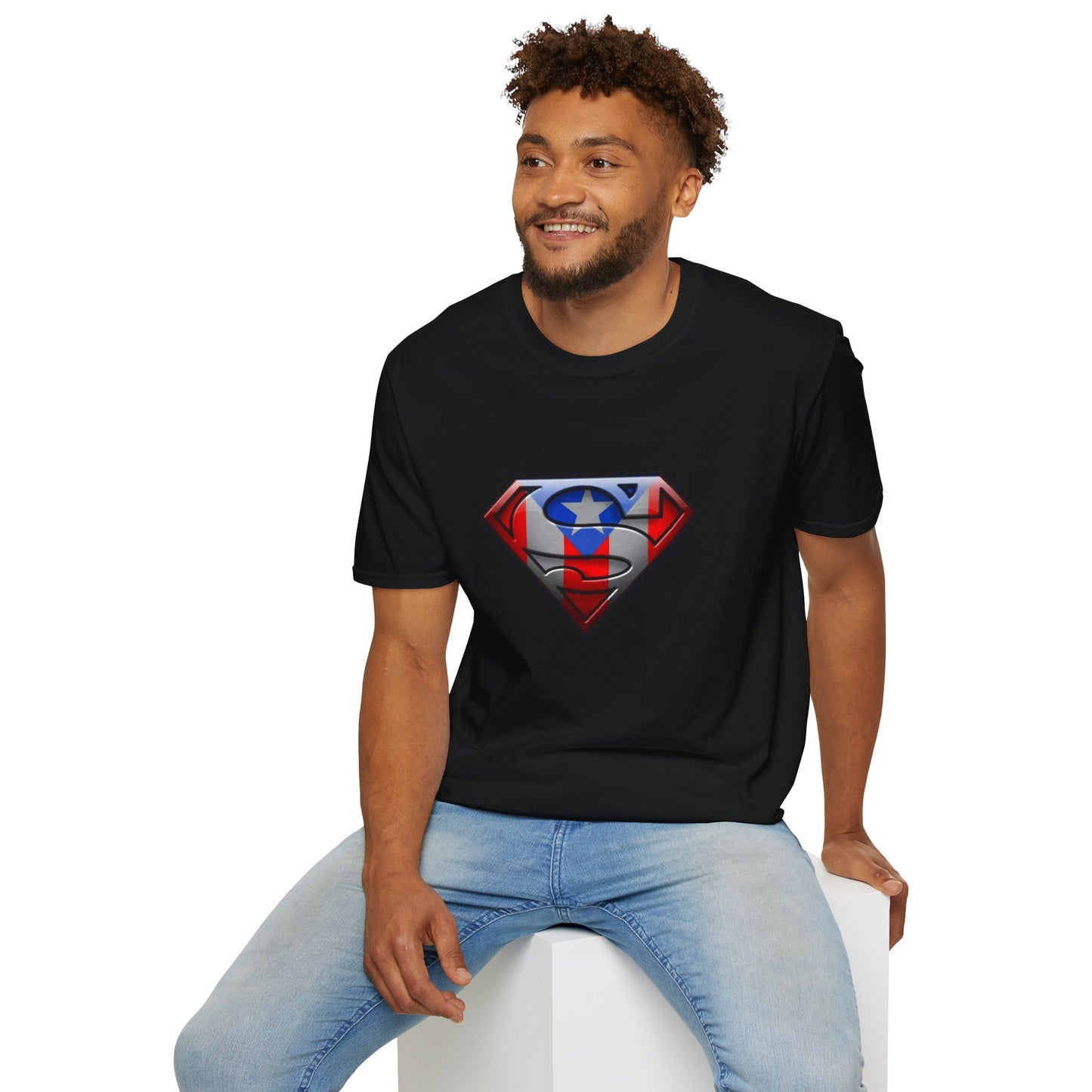 Unisex - Superman Logo with Puerto Rican Flag