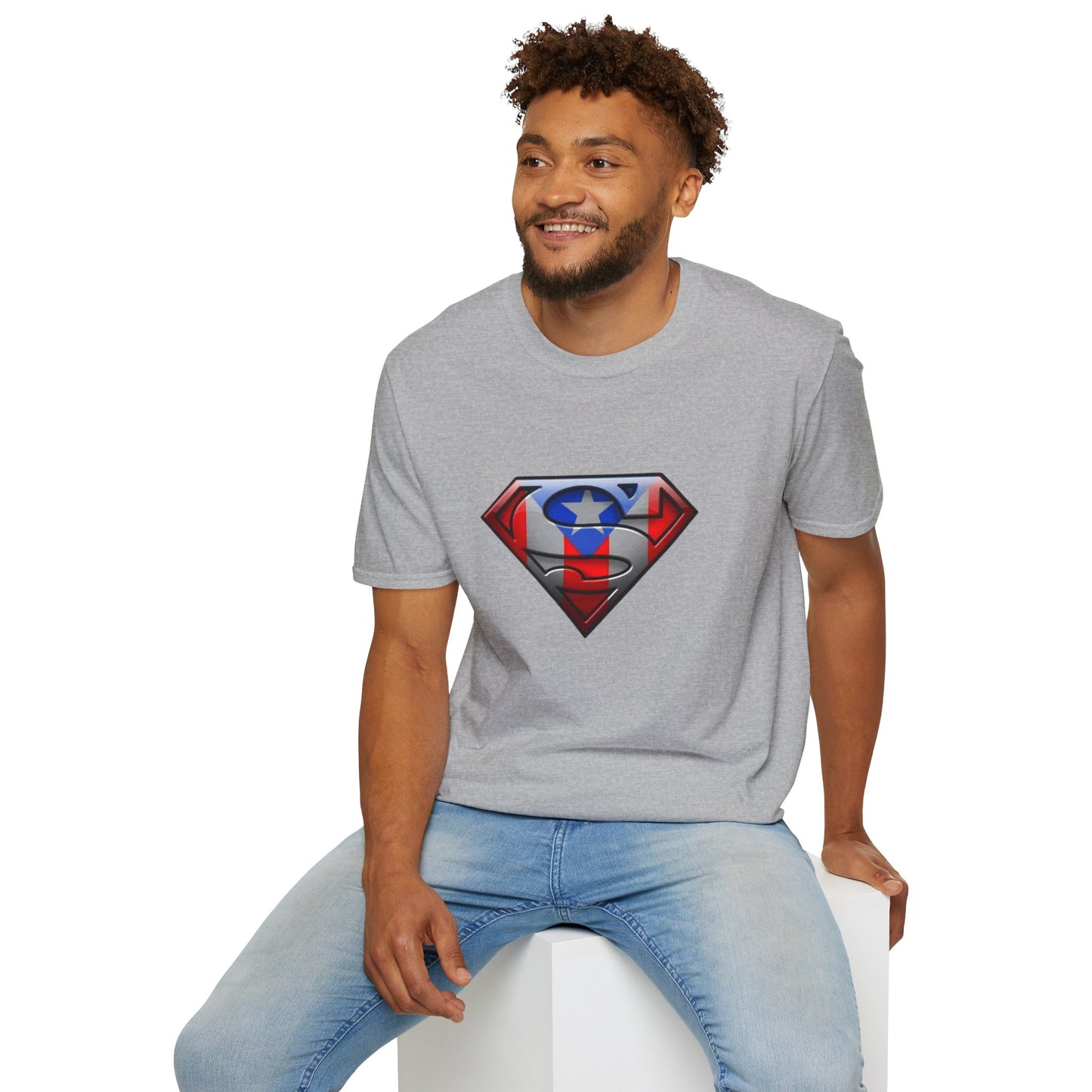 Unisex - Superman Logo with Puerto Rican Flag