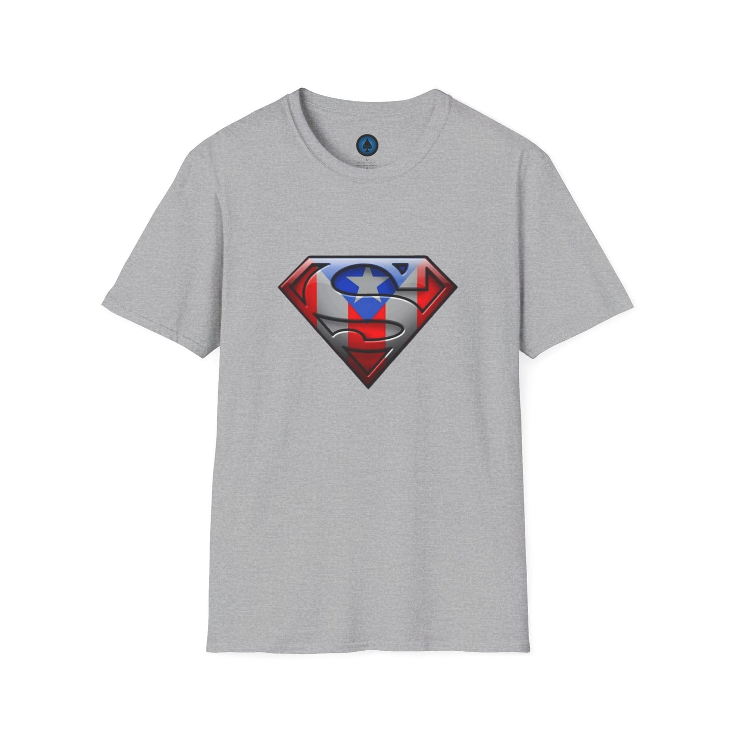 Unisex - Superman Logo with Puerto Rican Flag